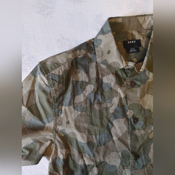 Dkny Green Casual Button Down Shirt - Picture 6 of 6